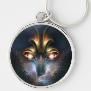 Power Of Elvgren The All Seeing Round Keychain