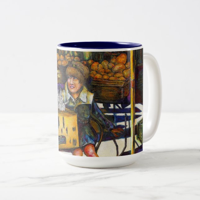 Power of Empathy Two-Tone Coffee Mug (Front Right)