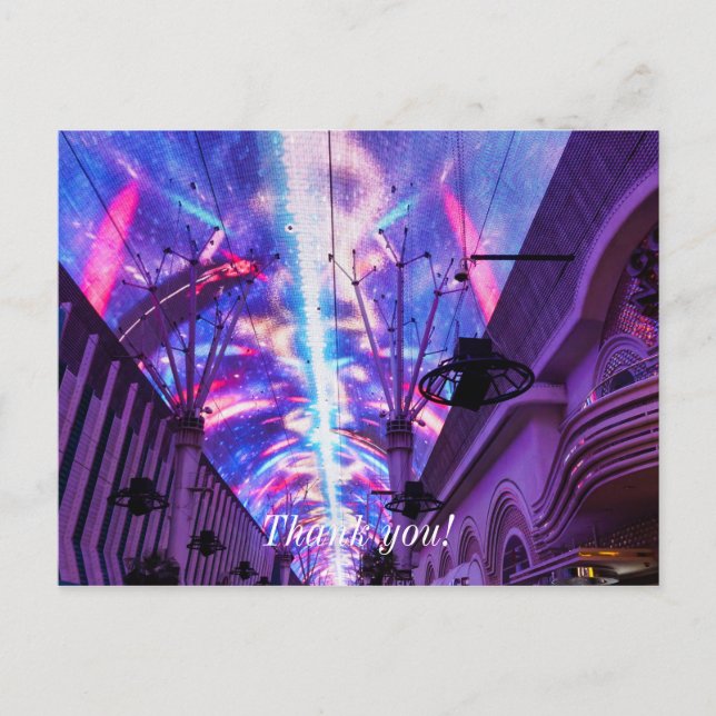 Power Of Fremont Street Postcard (Front)