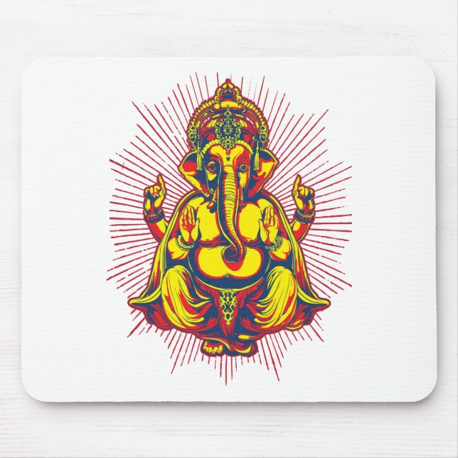 Power of Ganesh Mouse Pad (Front)