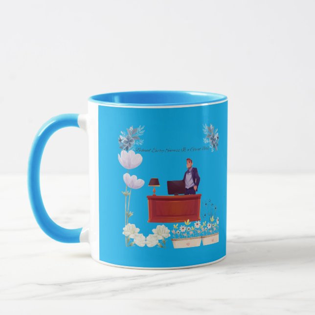 Power of leadership azure mug (Left)