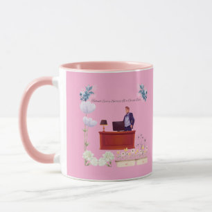 Power of leadership pink mug
