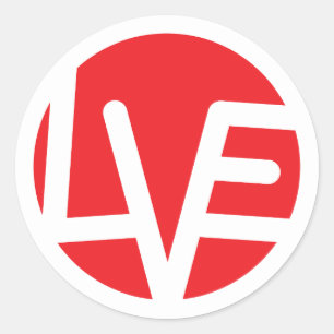 Power of Love 3" Classic Round Stickersl Sticker