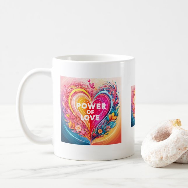 “Power of Love™ V3 Coffee Mug (With Donut)
