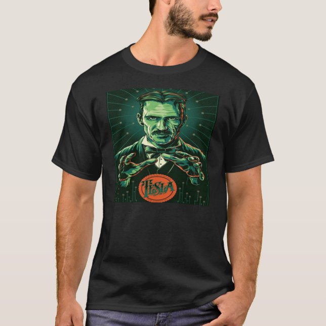power  of nikola tesla T-Shirt (Front)