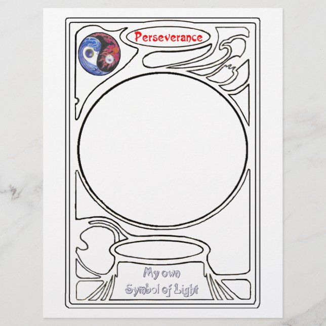 Power of Perseverance Custom Letterhead (Front)