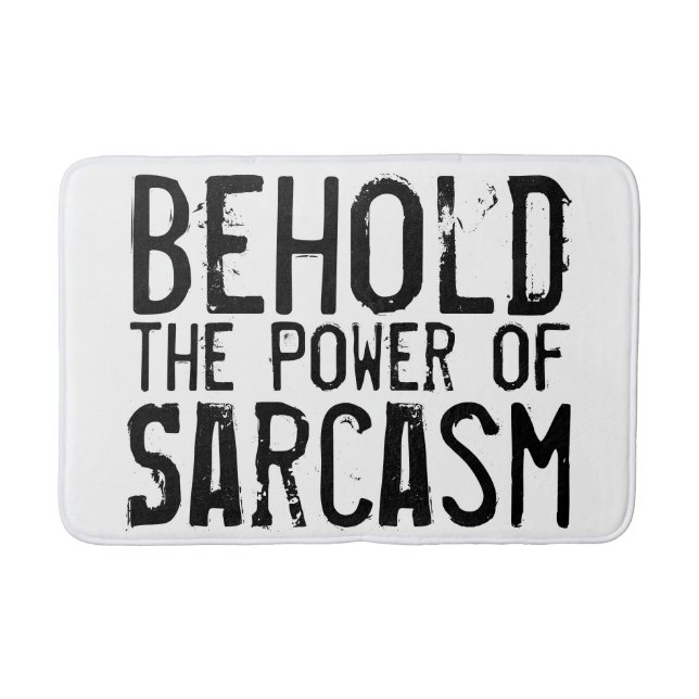 Power of Sarcasm Bath Mat (Front)