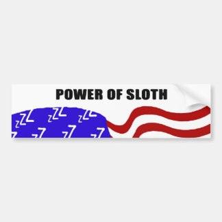 Power of Sloth Bumper Sticker