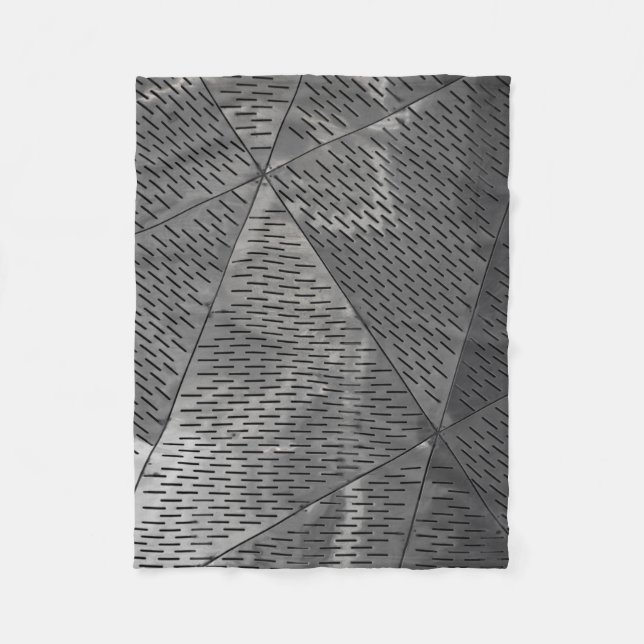 Power of steel construction Stainless Industrial Fleece Blanket (Front)