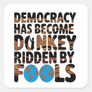 Power of the Ignorant Square Sticker