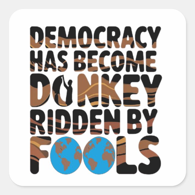 Power of the Ignorant  Square Sticker (Front)
