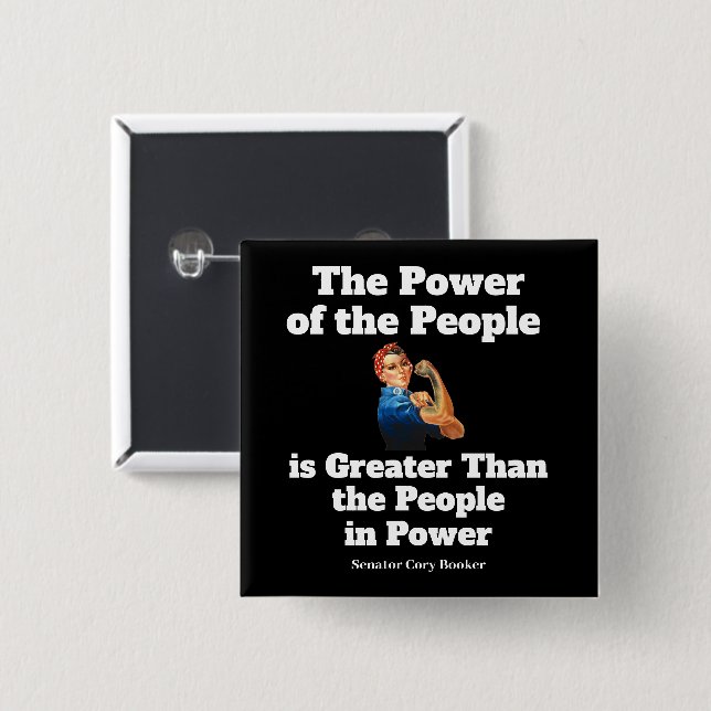 Power of the People Button (Front & Back)