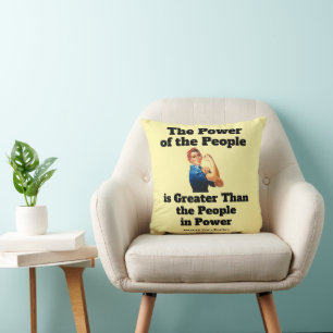 Power of the People Throw Pillow