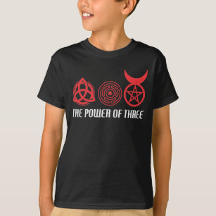 Power of Three Triquetra Hecate's Wheel Horned God T-Shirt