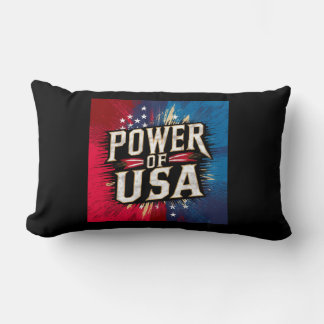 Power of USA Pillow - Patriotic American 