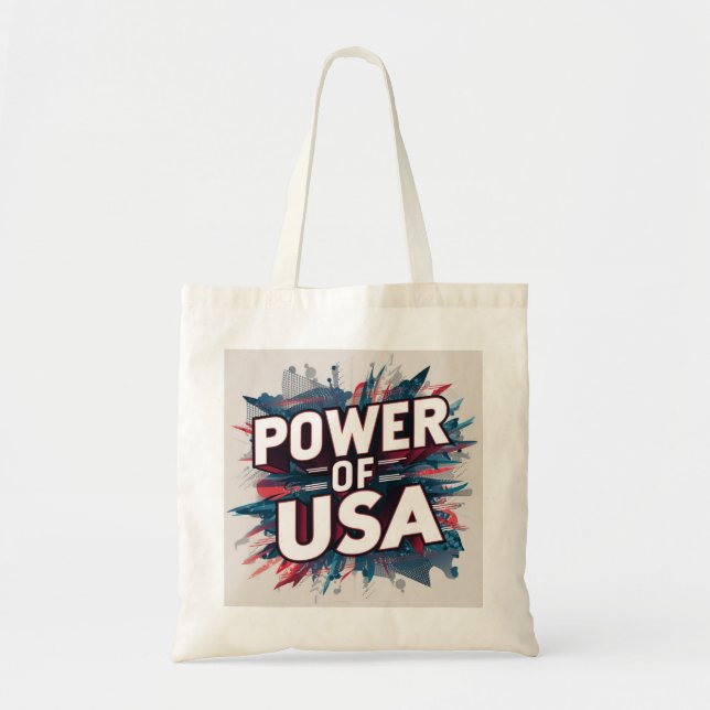 Power of USA Tote Bag  (Front)