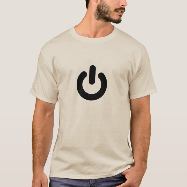 "Power On" Geek Tee (Front)