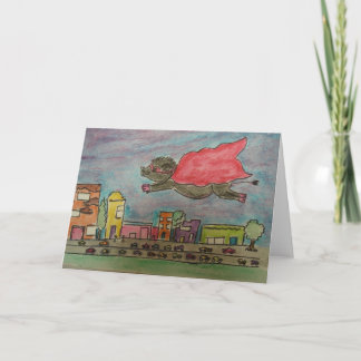 Power Pig Greeting Card