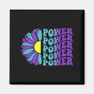 Power Prevention Awareness Suower Design Magnet