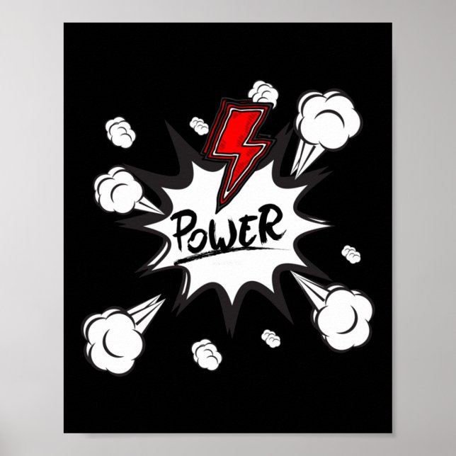 Power Puff Sticker  Poster (Front)