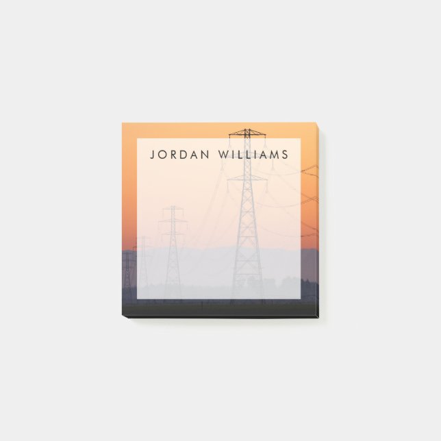 Power Pylons at Sunset Post-it Notes (Front)