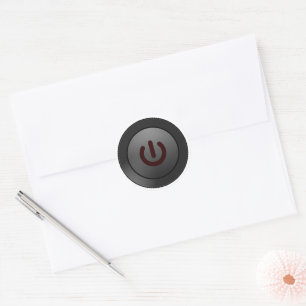 Power 'Sleep Mode' Symbol Classic Round Sticker