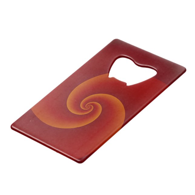 Power Spirals Fractal Pattern - red (Front Angled)
