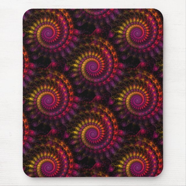 Power Spirals Mouse Pad (Front)