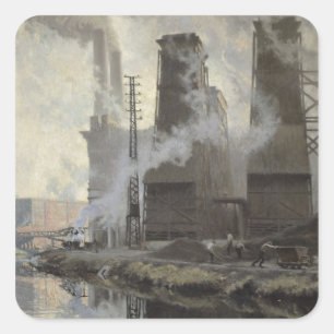 Power Station at Croix-Wasquehal Square Sticker