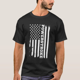 Power Stroke American Flag T-Shirt