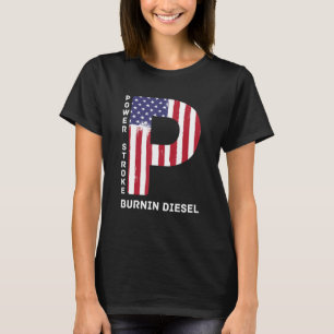 Power Stroke Diesel Car T Shirt - Power Stroke Fla