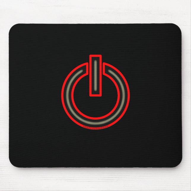 Power Symbol Mouse Pad (Front)