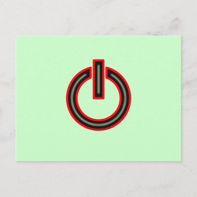 Power Symbol Postcard (Front)
