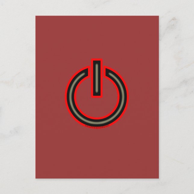 Power Symbol Postcard (Front)