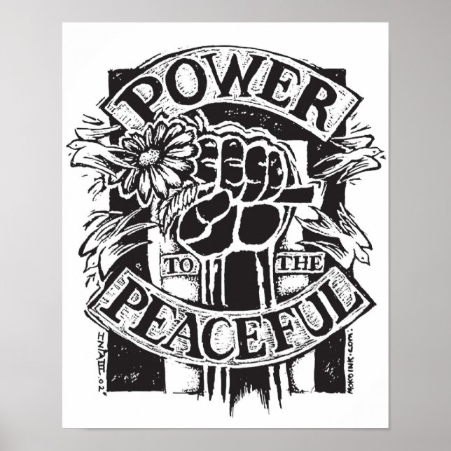 Power To The Peaceful Poster (Front)