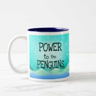 Power to the penguin - mug