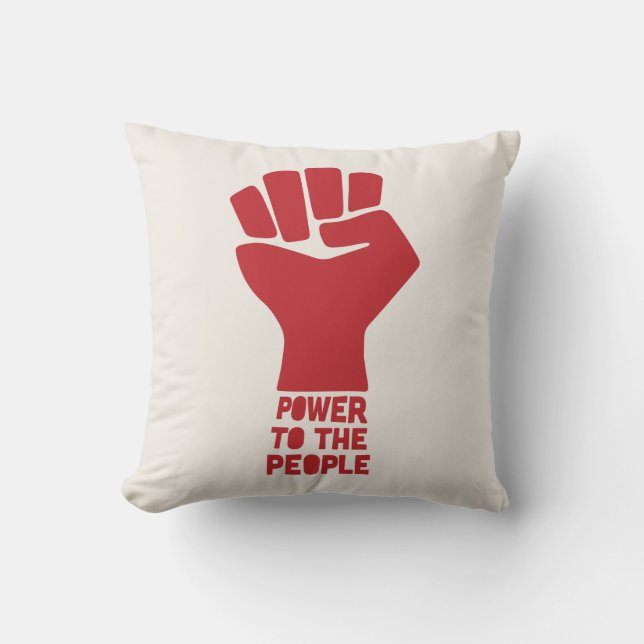 Power to the People Cushion (Front)