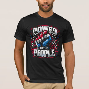 Power to the People Fist Drawing T-Shirt