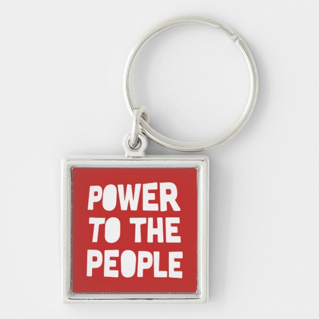 Power To The People Key Ring (Front)