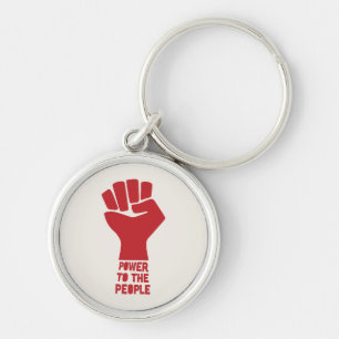 Power to the People Key Ring
