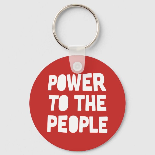 Power To The People Key Ring (Front)