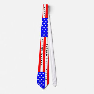 POWER TO THE PEOPLE OCCUPY WALL STREET TIE