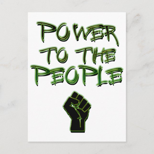 Power to the People! Postcard (Front)