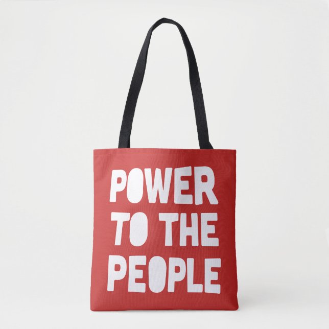 Power To The People Tote Bag (Front)