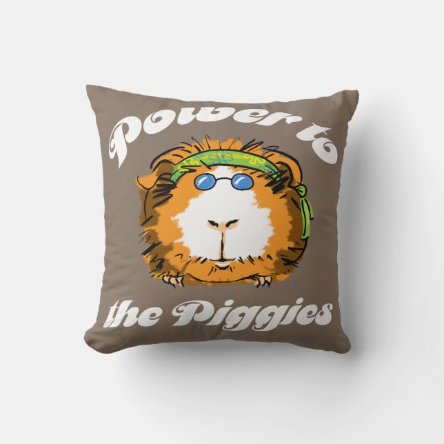 Power to the Piggies Cushion (Front)