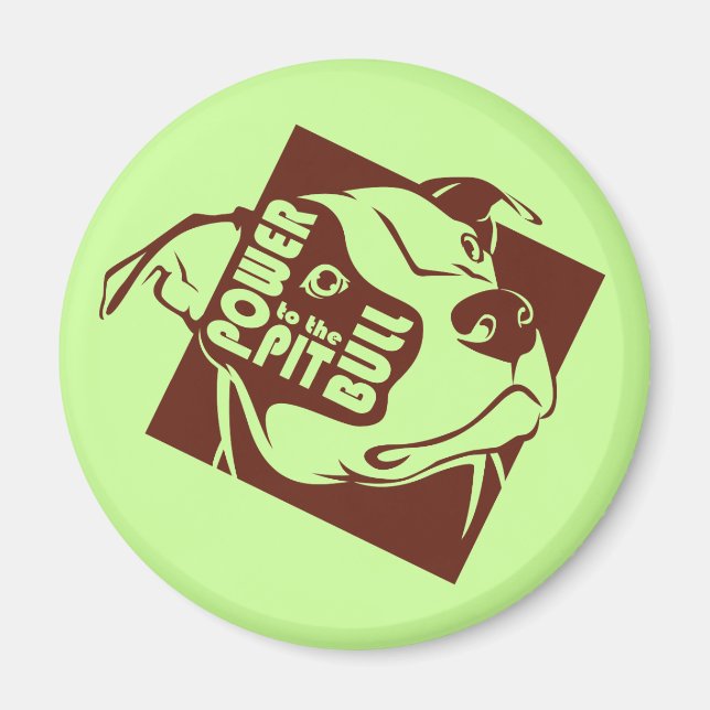 Power to the Pit Bull Magnet (Front)