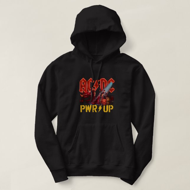 Power Up ACDC Hooded Sweatshirt Album Band (Design Front)