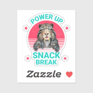 Power Up Snack Break Sabertooth Tiger