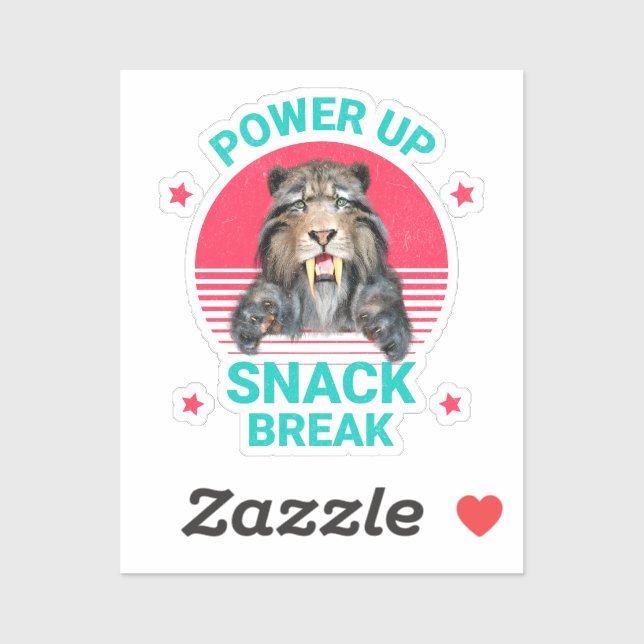 Power Up Snack Break Sabertooth Tiger (Sheet)