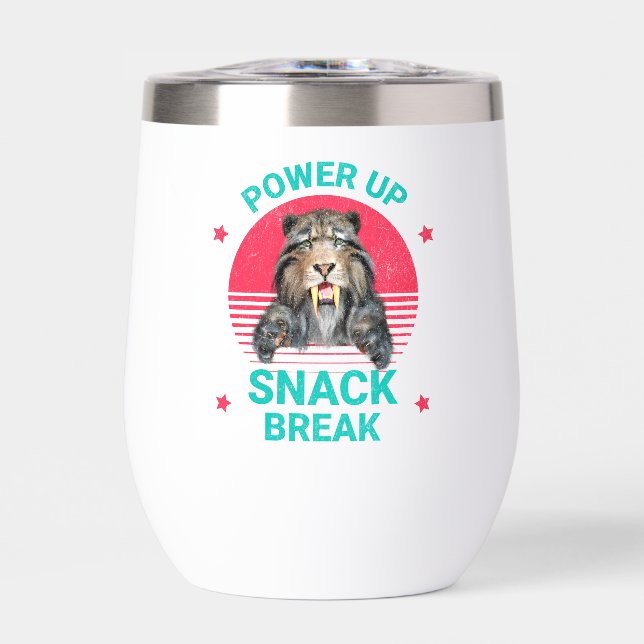Power Up Snack Break Sabertooth Tiger (Front)